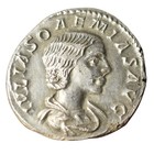 Julia Soaemias  Augusta Hand-struck Ar Denarius Roman Empire 220 Ad Silver Coin
