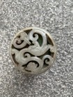 Chinese Bronze Hand Made Incense Burner W inlay Hetian Jade  lee Dragon  Cover