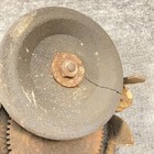 Vintage Steel Case Hand Cranked Sharpening Stone Blade Grinding Bench Mount