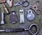 Lot Antique-vintage Cigar Cutter-piercer-advertising-box Opener-scissors