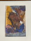 Vintage Textured Abstract Mixed Media Painting Modern Art Wall Hanging Signed