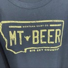 Montana Shirt Company  Mt Beer Graphic T-shirt  Size Large  New Condition 
