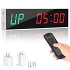  Large Digital Gym Timer     Remote Control Gym Clock Wall With Interval White