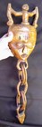 Vintage Hand Carved Wood Wooden Carving Tribal Man Ethnic Chains Mask African
