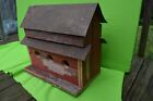 Handcrafted 3 Hole Reclaimed Birdhouse  Made From 100   Year Old Barn Wood