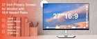 Privacy Screen For 27 Inch Monitors Blue Light Filter Anti Spy Shield