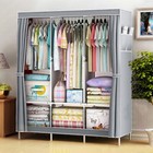 67  Portable Clothes Storage Closet Organizer Wardrobe Rack Shelf Dustproof Home