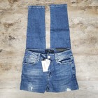 New Sanctuary High Waisted Robbie Rip Repair Skinny Ankle Jeans Distressed 25