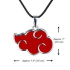 New Naruto Akatsuki Necklace Pendant Red Cloud Manga Anime Fan Cosplay