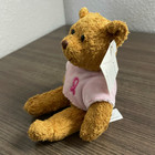 Avon Breast Cancer Crusade Vintage Teddy Bear Soft Toy Pink Ribbon Plush 7 