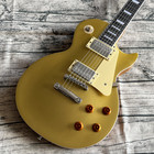 Hot Selling Gold Top Electric Guitar Chrome Hardware Yellow Back Free Shipping