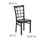Flash Furniture Hercules Restaurant Chair  16-1 2 In W 20  L 36-1 2  H