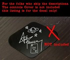 Ace Frehley Of Kiss Autograph  Uv Dtf Decal Sticker  4 Lp Guitar Control Cover