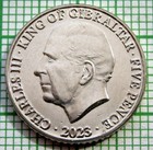 Gibraltar 2023 5 Pence  Coronation Of King Charles  Unc Yes We Combine Postage