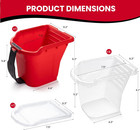 4  Paint Bucket Hand Held  8 Pack  Paint Cups  Paint Pail Liner With Lid  For To