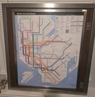 New York City Transit Retired R46 Subway Door Panel With 2025 Map