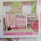 Trend Lab Baby Girl Nursery Window Valence Paisley Park Pink New 