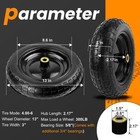 13  Flat Free Wheels Replacement For Gor Garden Cart Tires  4 00-6 Solid Tire   