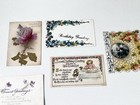 Lot Antique Victorian Vintage Die Cut Paper Scrap Book Greeting Cards Trade Card
