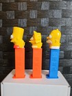 Vintage Lot Of 3 Simpsons Pez Dispensers 1990 s Bart  Lisa  Homer Exc Condition