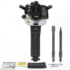 Xtremepowerus 38cc Gas Epa Demolition Jack Hammer Point   Chisel Bits Included