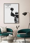 Michael Jordan Quote Poster     Basketball Motivational Wall Art Print