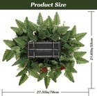 Artificial Cemetery Flowers Silk Poinsettia Saddle Headstone Graves Memorial Day