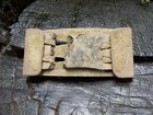 Old Rare Vintage Antique Civil War Relic Confederate Brass Belt Adjuster Keeper
