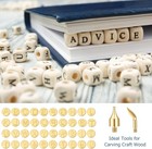 28 Or 43 Pcs Wood Burning Tips Kit  Wood Burning Letters Numbers Alphabet Stamp