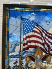Eagle Boy Scout Stained Glass Panel By Jack Woodson The 4th Of July - No Stand