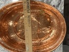 Hammered Copper Vintage Pot - Rolled Edge W brass Lion Handles 11    X 8     Mint