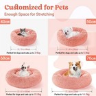 Pet Dog Cat Bed Donut Plush Fluffy Soft Warm Winter Cushion Mat Sleeping Kennel
