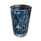 Celestial Moon Face   Zodiac Signs Single Small Glass Votive Holder 3 5    Tall