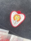 Vintage Catholic Heart-shaped Cloth Badge Scapulars 1959