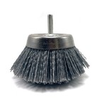 Nib Weiler 14405 2-3 4  Abrasive Nylon Cup Brush 1 4  Stem Steel Backing -usa
