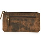 Leather Pencil Pouch Pen Case-brown Elegant And Practical Zipper Pouch