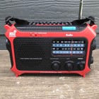 Kaito Voyager Ka500 Solar Crank Battery Noaa Weather Alert Fm Am Radio Light Red