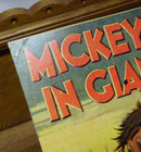 Vintage Cardboard Proof Book Cover Art - Mickey Mouse In Giant Land Walt Disney