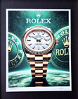     aidan Flux   Hand Signed Original Print Framed Ltdedof69 Coa   My Rolex
