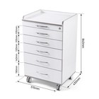   usa   dental Mobile Medical Cabinet 5 Drawers Trolley Cart Storage Stand