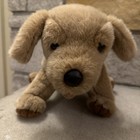 Vintage Ty Plush Dog - Made In Korea - 1989 Tan Puppy - Heart Tush Tag