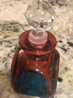 Lot Of 8 Vintage Italian Crystal Perfume Jars 