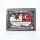2001 Private Stock Titanium Valeri Bure Game Worn Jersey Card Nhl Calgary Flames