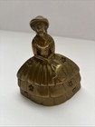 Brass Bell Antique Victorian Servant Bell    crinoline Lady Bell     Southern Lady