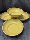 Vintage Tupperware Salad cereal Bowls 890 Harvest Gold Yellow Set Of 4 Very Nice