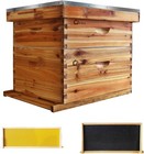 Langstroth Wooden Hive Beehive Kit - 20 Frame Box  10 Deep  10 Medium Frames