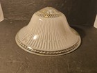 Vintage Glass Light Shade 3-chain Hanging Hobnail Frosted White 9 5  Diameter 