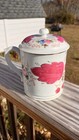 Russian Kuznetsov Antique Imperial Factory Vessel With Lid Handpainted 19thc