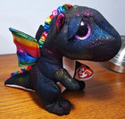 9  New   Ty Beanie Boos Anora  The Black Dragon New Mwmts Stuffed Animal Toy