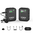 Synco G2 a2  Pro 2 4g Wireless Lavalier Microphone  Dual Lapel Mic For Camera